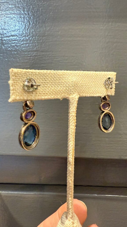 DavidYurman Topaz + Amethyst Stud Earrings