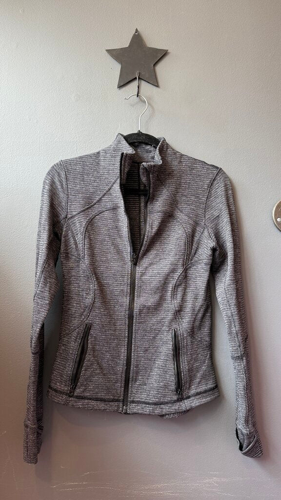 Define Zip Up Herringbone Jacket