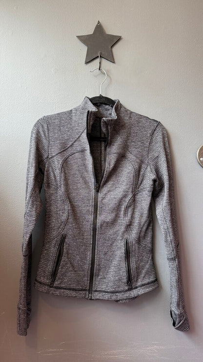 Define Zip Up Herringbone Jacket