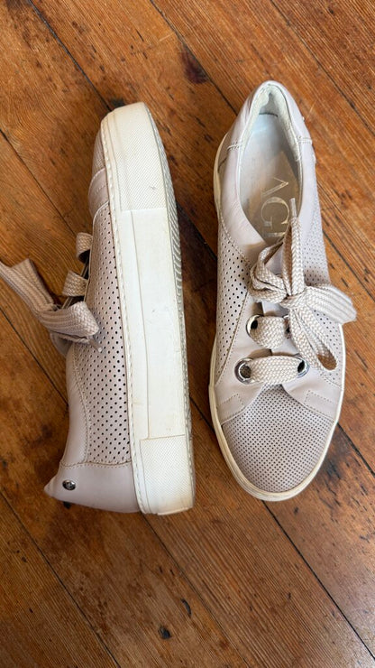 Perforated Leather Sneakers