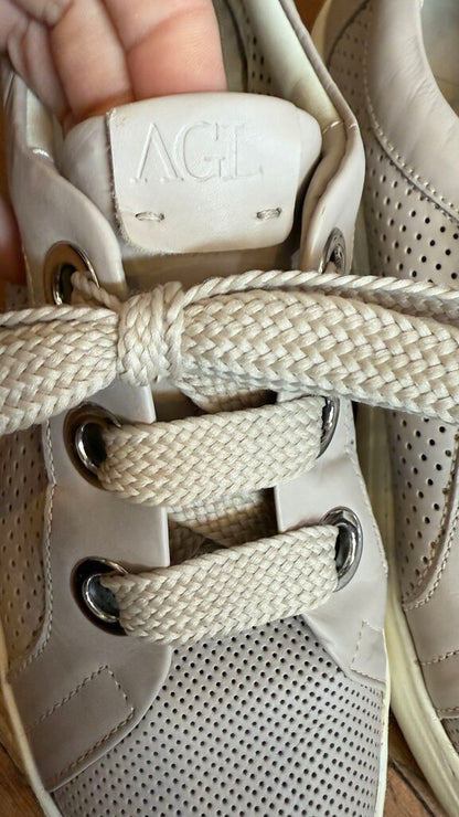Perforated Leather Sneakers