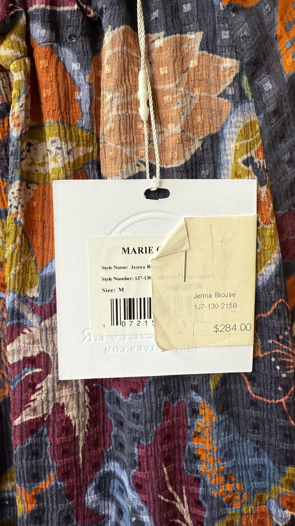 Paisley Floral Tie Back Blouse