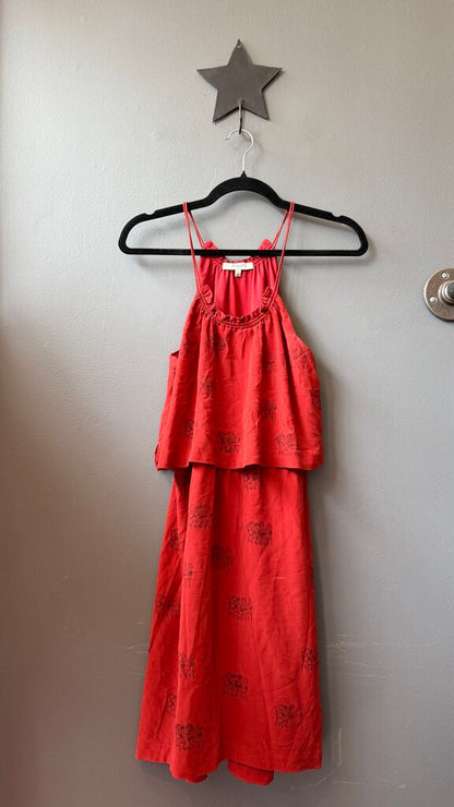 Silk Character Print Dress