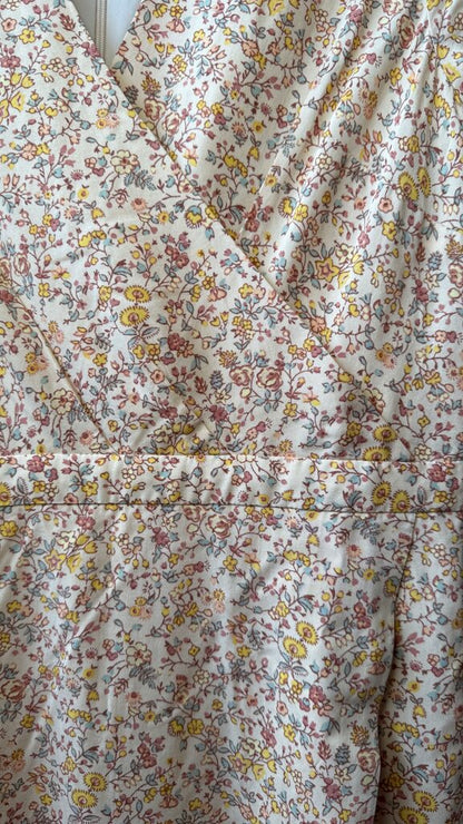 Floral Surplice Maxi Dress