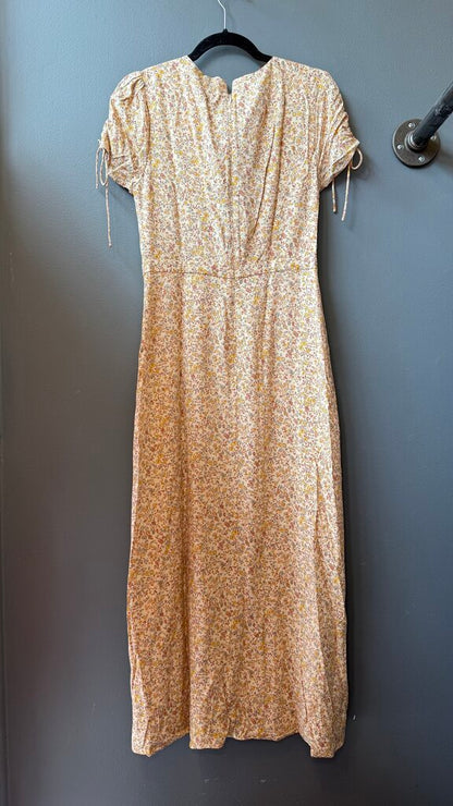 Floral Surplice Maxi Dress