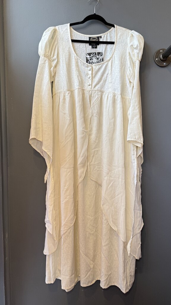 Puff Shoulder Midi Dress