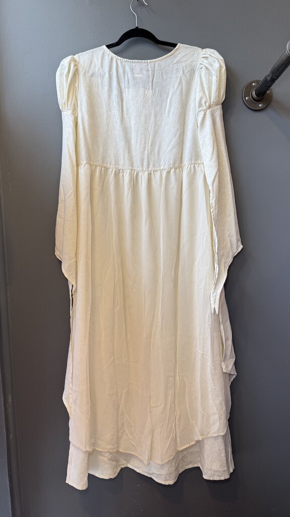 Puff Shoulder Midi Dress