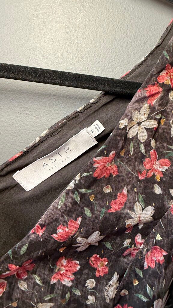 Floral Chiffon Midi Dress