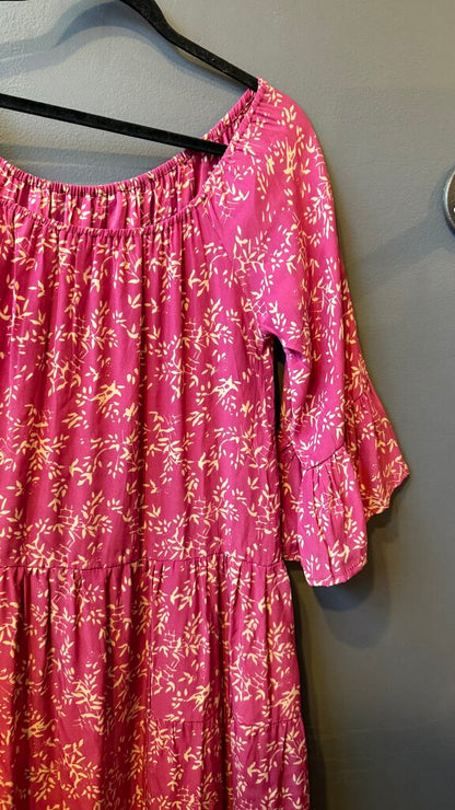 Silk Floral Maxi Dress