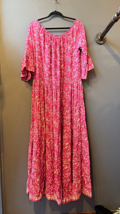 Silk Floral Maxi Dress