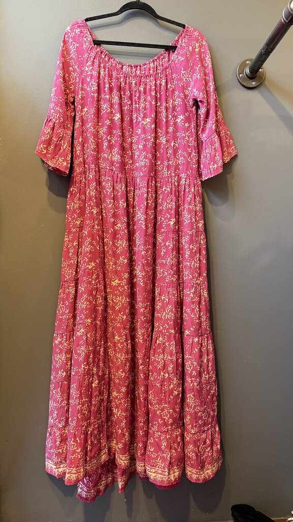 Silk Floral Maxi Dress