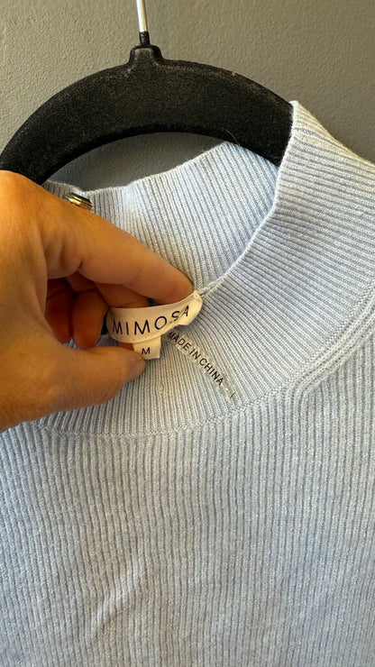 Mockneck Cropped Sweater