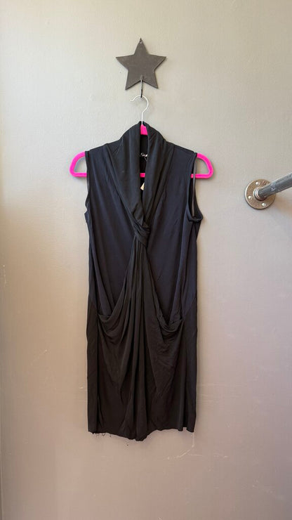 Knot Front Cowl Shift Dress