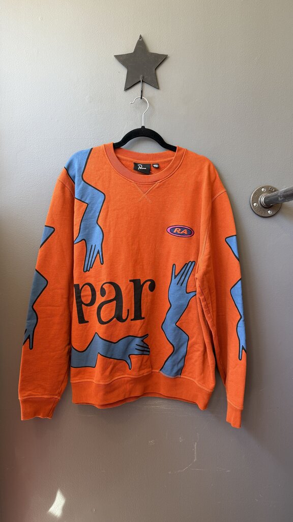 Hand Print Graphic Crewneck Sweatshirt