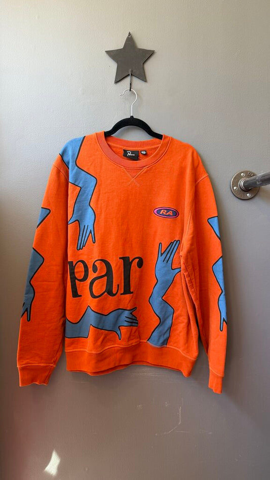 Hand Print Graphic Crewneck Sweatshirt