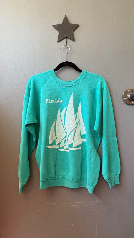 Vintage Florida Sailboat Crewneck Sweatshirt