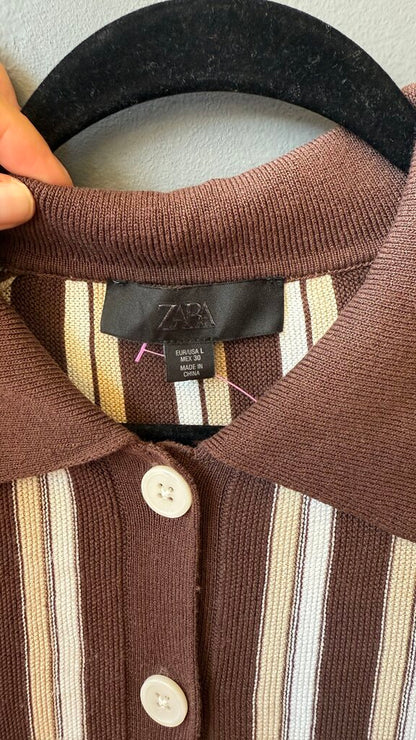 Knit Button Front Top