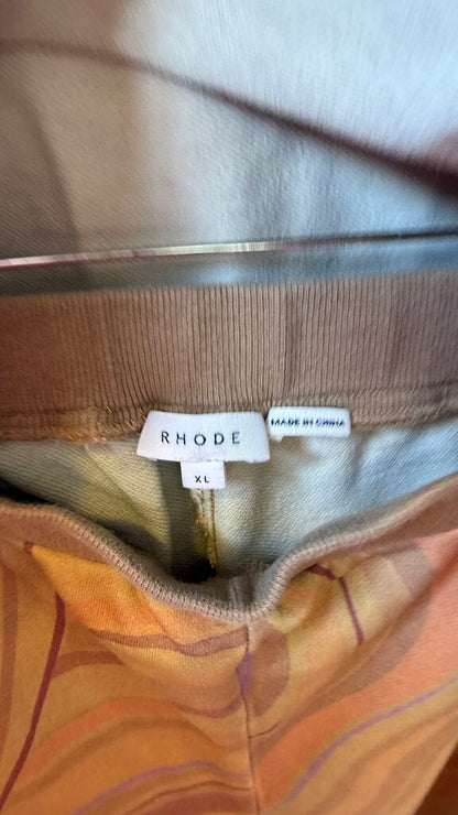 Marble Print Sweatshirt + Pants Set