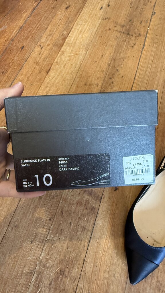 Slingback Satin Flats