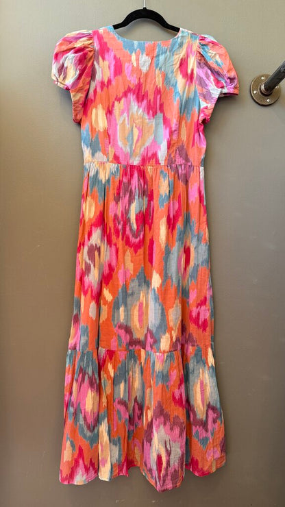Ikat Cotton Maxi Dress