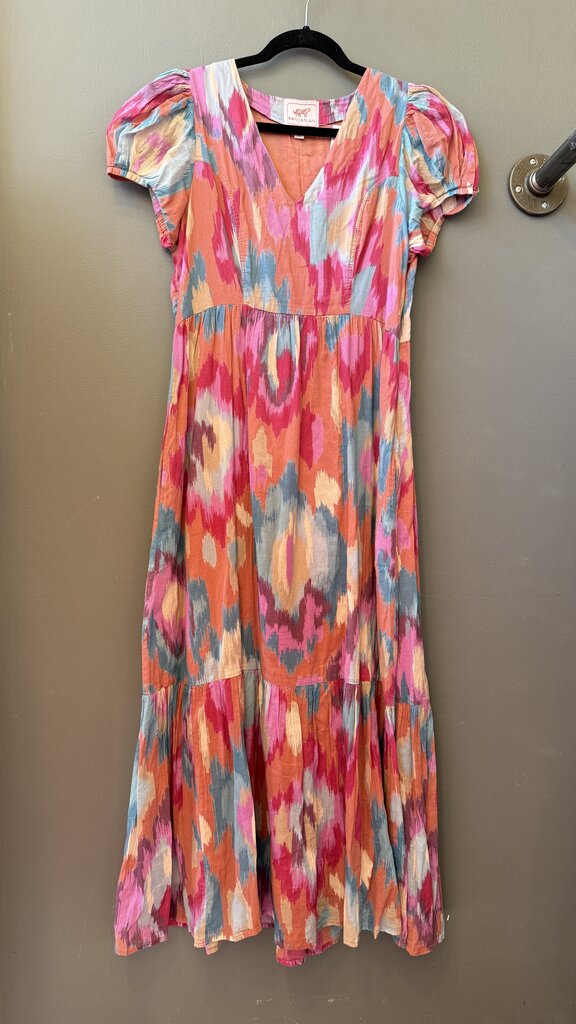 Ikat Cotton Maxi Dress