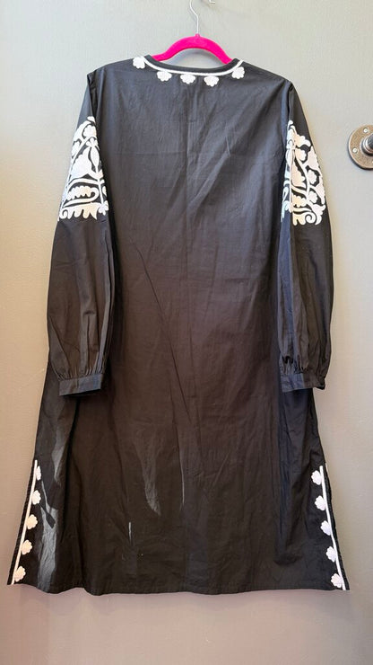 Embroidered Midi Dress