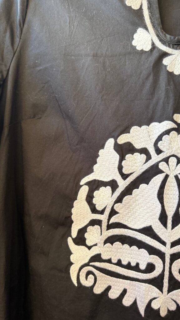 Embroidered Midi Dress