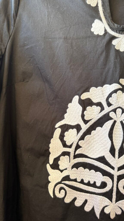 Embroidered Midi Dress