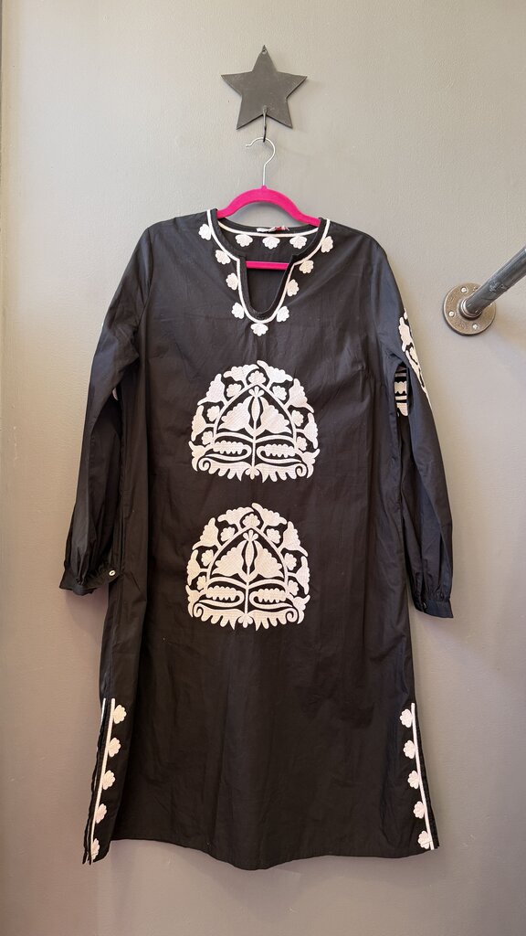 Embroidered Midi Dress