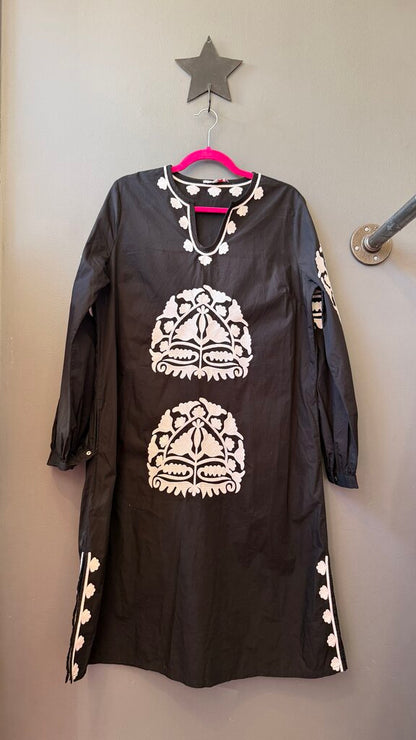 Embroidered Midi Dress