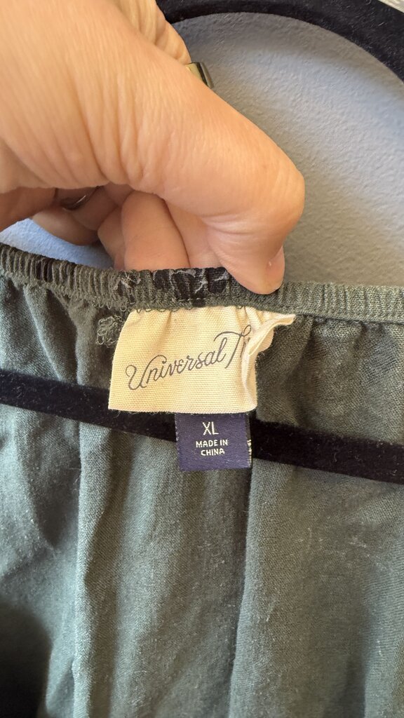 Linen Blend Midi Dress