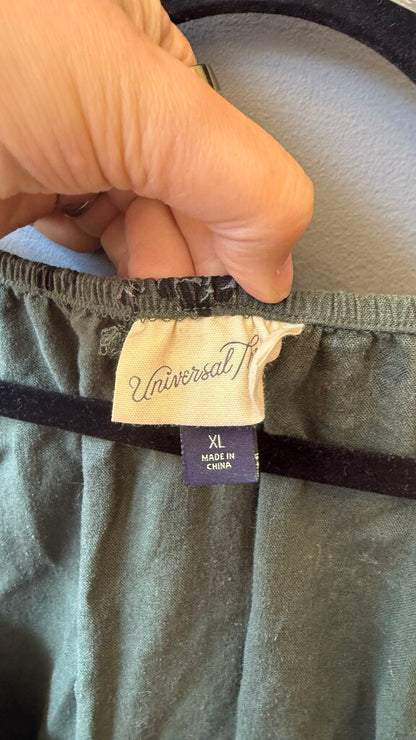 Linen Blend Midi Dress