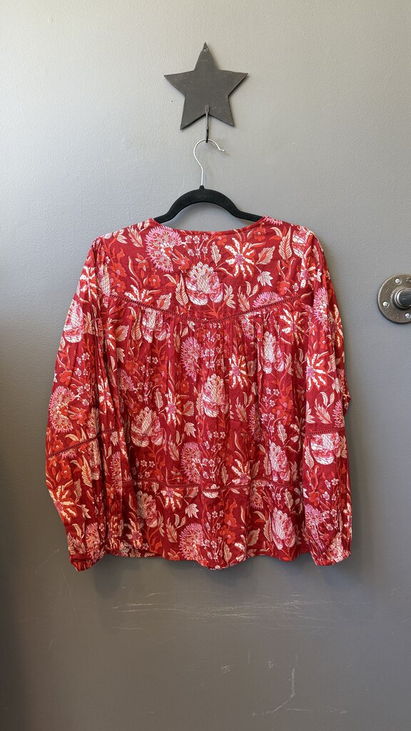 Embroidered Yoke Blouse