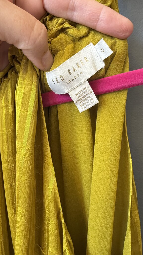 Tiered High Neck Midi Dress