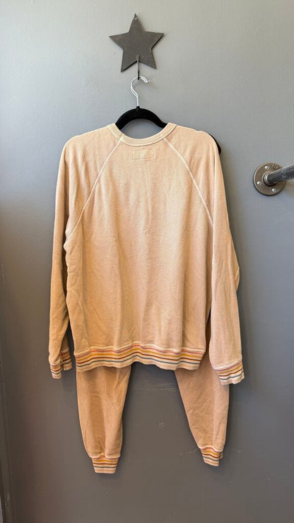 Stripe Trim Crewneck + Joggers