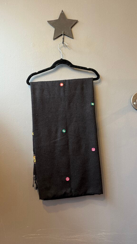 Vintage Embroidered Mirror Scarf