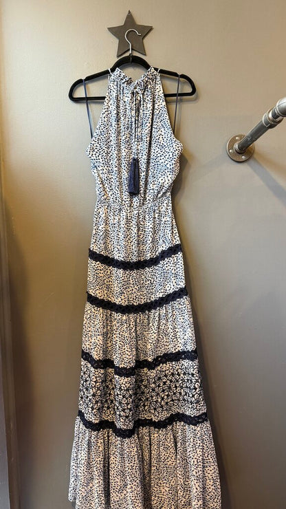 Dot Tiered Maxi Dress