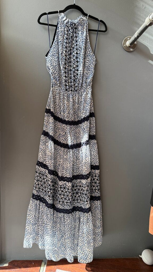 Dot Tiered Maxi Dress