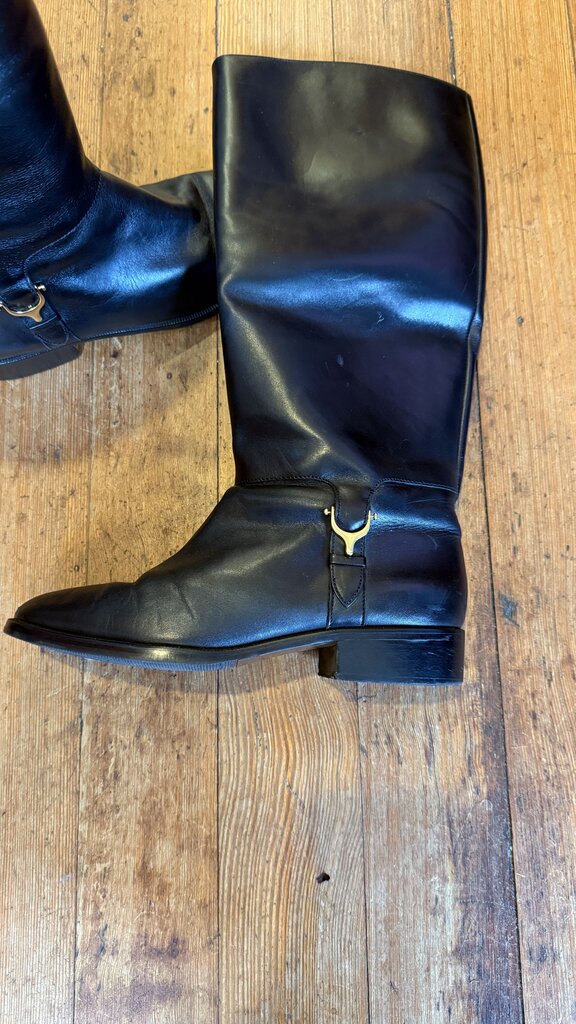 Vintage Leather Tall Boots