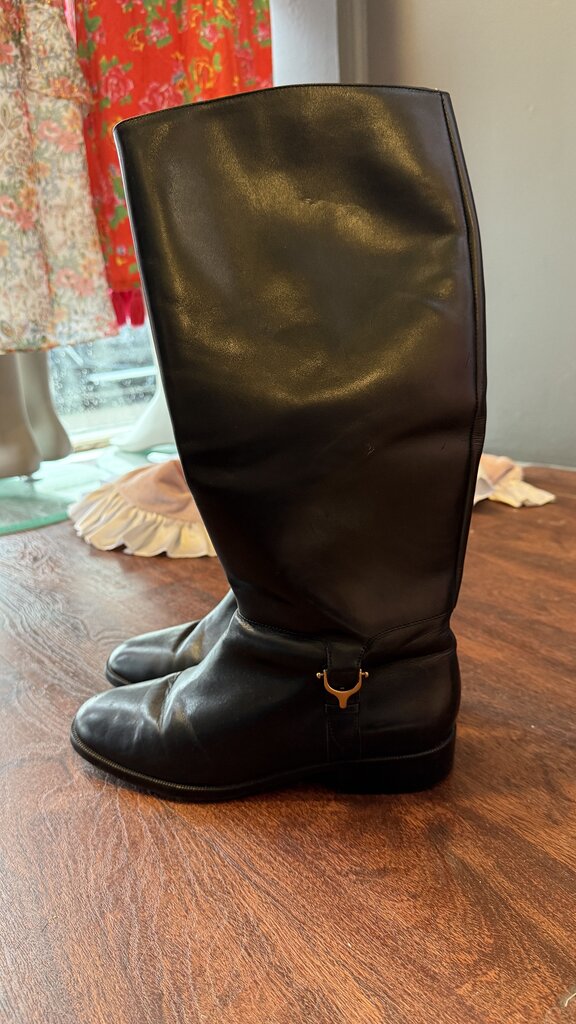 Vintage Leather Tall Boots