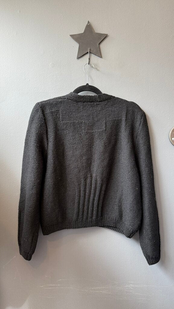 Vintage Wool Deep V Cardigan Sweater