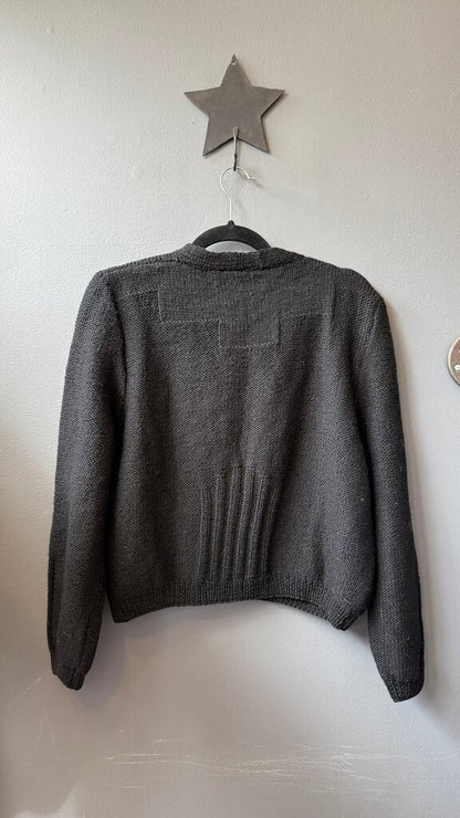 Vintage Wool Deep V Cardigan Sweater