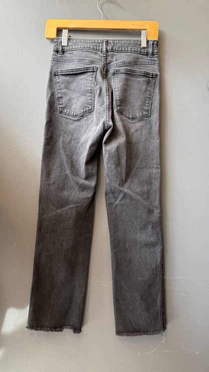 Patti Straight Raw Hem Jeans