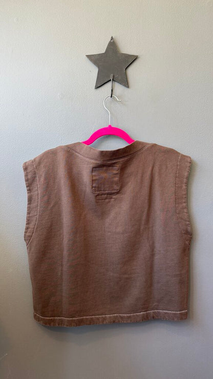 Fleece Terry Muscle Top