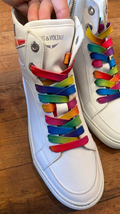 Rainbow Lace High Top Sneakers