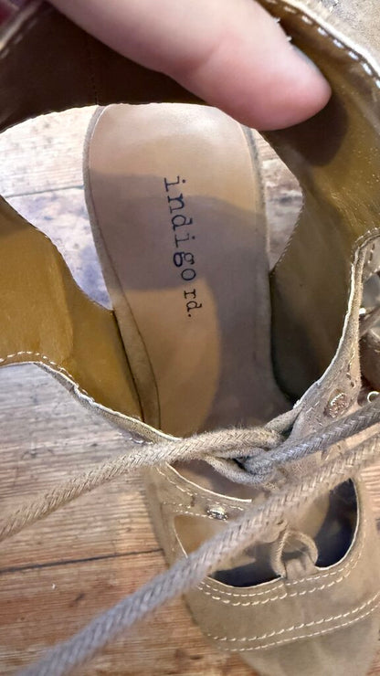 Lace Up Block Heel Sandals