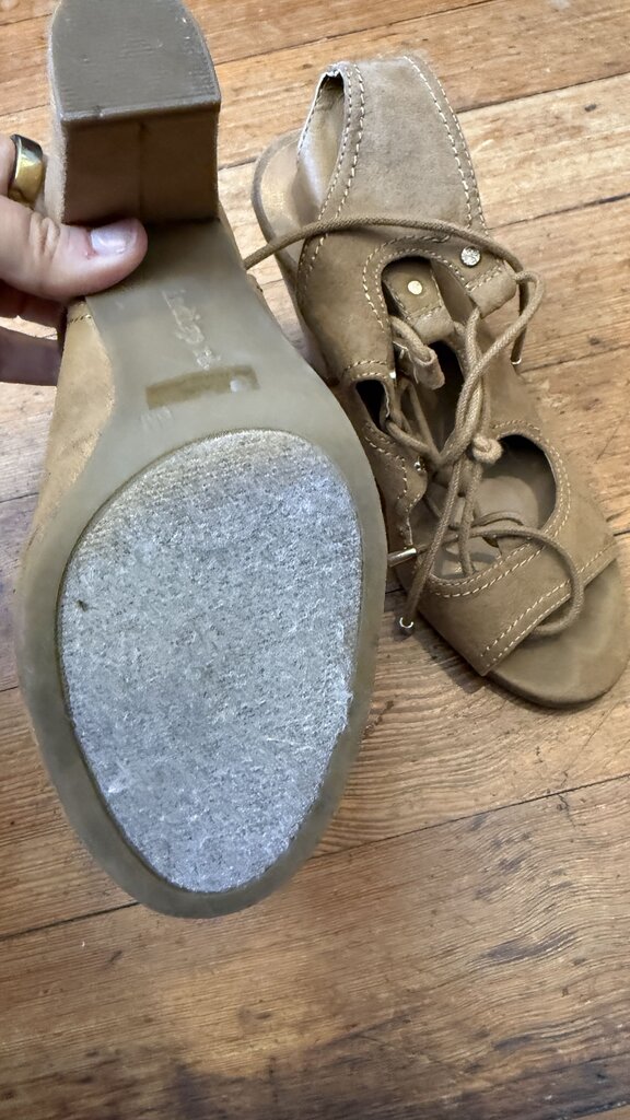 Lace Up Block Heel Sandals