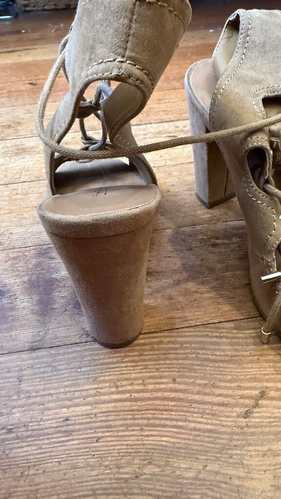 Lace Up Block Heel Sandals