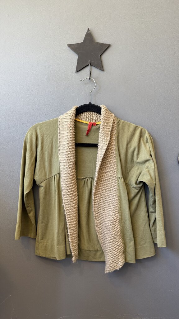 Knit Trim TShirt Cardigan