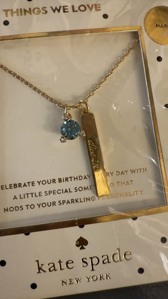 Dive In March Birthstone Necklace